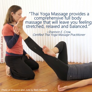 What is Thai Yoga Massage picture and quote