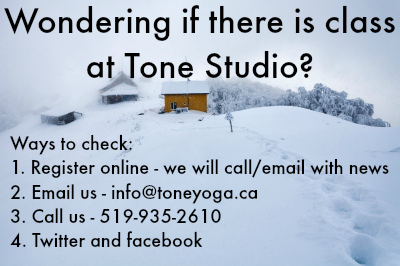 Wondering If There is Class at Tone Studio Today?