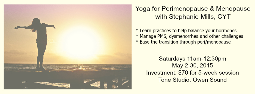 Yoga for Menopause session May 2015