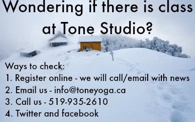 Wondering If There is Class at Tone Studio Today?